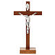 Straight Crucifix in wood with base s1