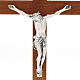 Straight Crucifix in wood with base s2