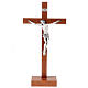 Crucifixo madeira de mogno com base s1