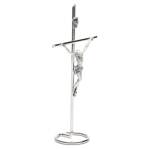 Metal Crucifix with round base 3