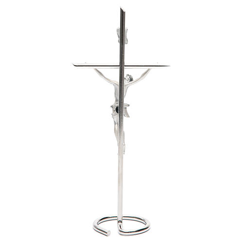 Metal Crucifix with round base 4