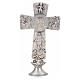 Krzyż na stół posrebrzany obrzki zdjęcie z krzyża zmartwychwstanie wniebowstąpienie s5