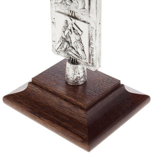 Crucifix, silver table cross with Way of the Cross 6