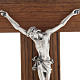 Ołtarzyk krucyfiks stojący drewno orzechowe s2