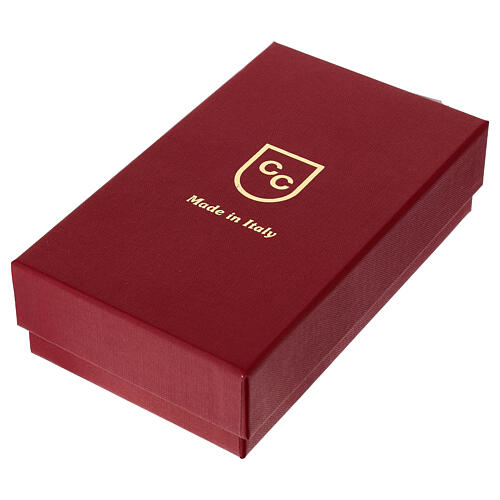 Dark mahogany-style wooden tabletop crucifix.. 6