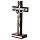 Croix de table en bois de noix décor simili nacre s2