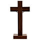 Croix de table en bois de noix décor simili nacre s4