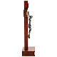 Table crucifix in Dark mahogany-style wooden. s4