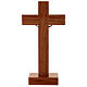 Table crucifix in Dark mahogany-style wooden. s5