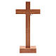 Crucifixo de mesa madeira nogueira parte central oliveira s4