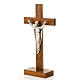 Crucifijo Cristo Resucitado de mesa madera nogal s2