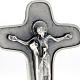 Crucifix with Maria and Chalice in metal. s2