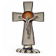 Croce Spirito Santo da tavolo smalto bianco zama 5,2x3,5 cm s3