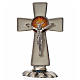 Cruz Espírito Santo de mesa esmalte branco zamak 5,2x3,5 cm s1