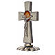 Holy Spirit cross, in zamak and white enamel 5.2x3.5cm s2
