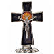 Tisch Kruzifix heiligen Geist 5,2x3,5cm Zama schwarzen Emaillack s1