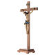 Crucifix à poser bois Ancien Or mod. Corpus s2