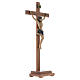 Crucifix à poser bois Ancien Or mod. Corpus s3