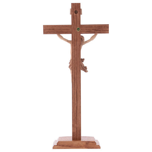 Tisch Kreuz Mod. Corpus aus Grödnertal Holz patiniert 5