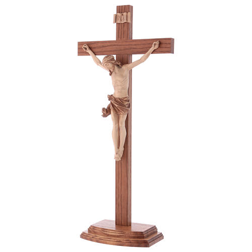 Multi-patinated table crucifix, Corpus model in multi-patinated 3