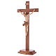 Crucifix à poser bois patiné multinuances mod. Corpus s3