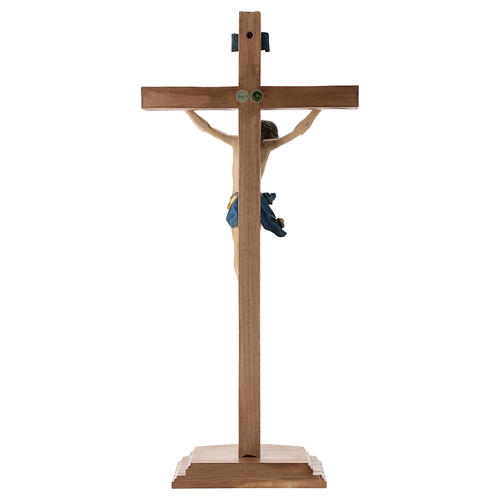 Tisch Kreuz mod. Corpus 25cm Grödnertal Ahornholz antikisiert 5