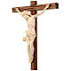 Crucifix à poser sculpté bois ciré mod. Corpus s4