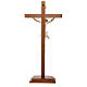 Crucifix à poser sculpté bois ciré mod. Corpus s7