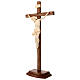 Croce da tavolo scolpito mod. Corpus legno Valgardena naturale c s3