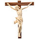 Krzyż na stół rzeźbiony mod. Corpus drewno Valgardena naturalnie woskowane. s2