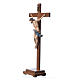 Kruzifix Corpus Grödnertal Holz antikisiert s14
