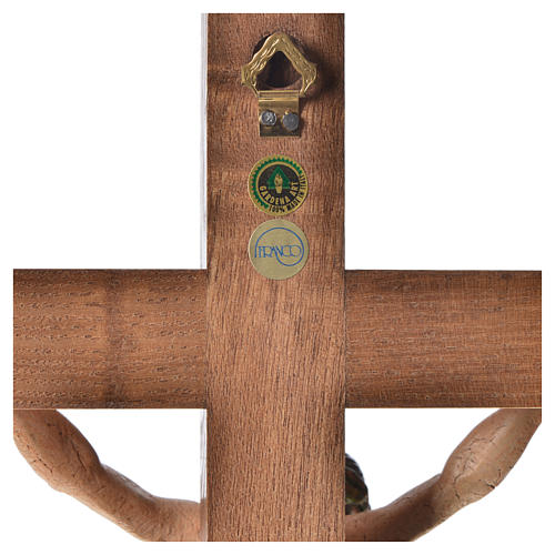 Crucifijo de mesa cruz recta Corpus Valgardena Antiguo Gold 11