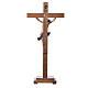 Crucifijo de mesa cruz recta Corpus Valgardena Antiguo Gold s16