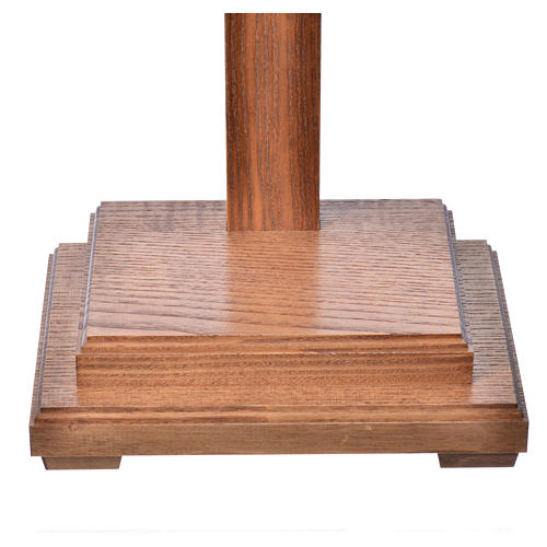 Corpus straight table cross, antique gold Valgardena wood 18