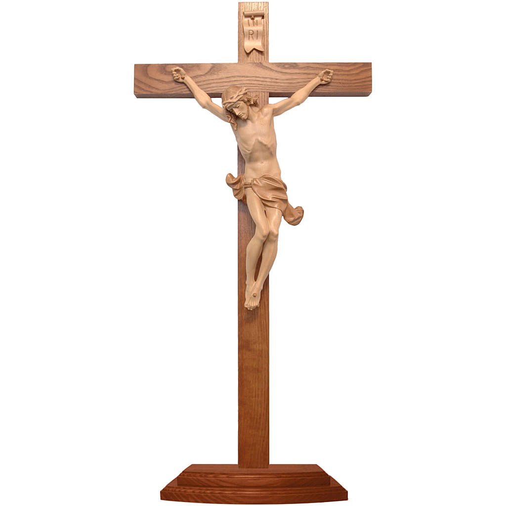 Collezione Vittoria - Crocifisso Da Parete In Pietra Bianca 25,5 Cm | Made In Italy