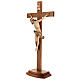 Crucifixo mesa cruz recta Corpus Val Gardena pátina múltipla s3