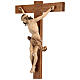 Crucifixo mesa cruz recta Corpus Val Gardena pátina múltipla s4