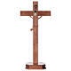 Crucifijo de mesa cruz recta Corpus Valgardena natural encerado s5