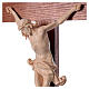 Crucifixo mesa cruz recta Corpus madeira natural encerada Val Gardena s2