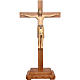 Altenstadt crucifix with base, 52cm in Valgardena wood, antique s1