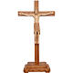Altenstadt Tisch Kruzifix aus Grödnertal Holz patiniert 52cm s1