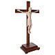 Altenstadt crucifix with base, 52cm in Valgardena wood natural w s4