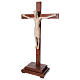 Altenstadt crucifix with base, 52cm in Valgardena wood natural w s3