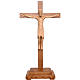 Altenstadt crucifix with base, 52cm in patinated Valgardena wood s1