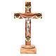 Crucifixo de mesa oliveira Terra Santa terra e sementes 19 cm s1