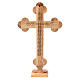 Trefoil Crucifix for table olive wood 31cm s3