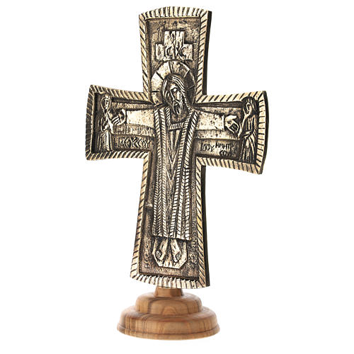 Crucifijo de altar Monjes de Belén Jesús Grand Pretre latón 30x20 3