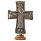 Crucifixo de altar Monges de Belém Jésus Grand Prêtre latão 30x20 cm s1