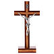 Crucifixo de mesa madeira nogueira centro oliveira s1