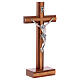 Crucifixo de mesa madeira nogueira centro oliveira s4